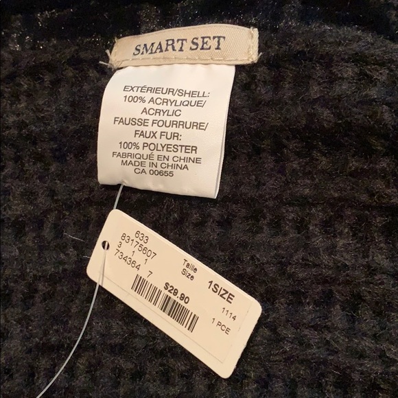 NWT Soft Plush Faux Fur Neck Warmer Extra Loop - Picture 3 of 4